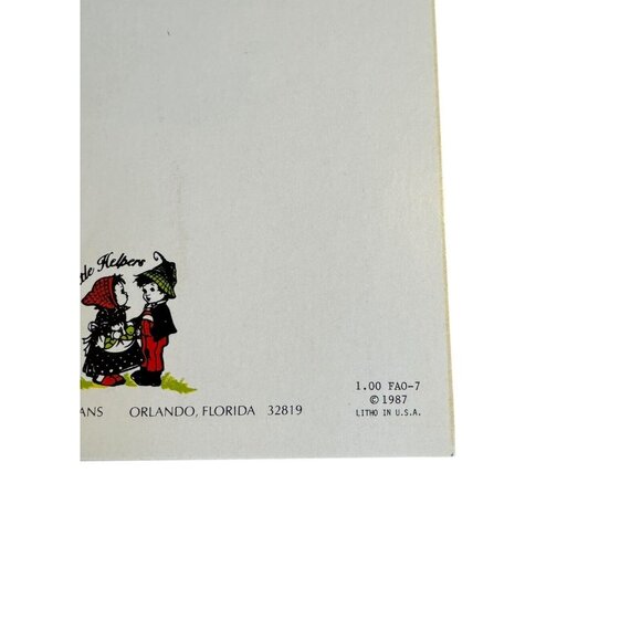 Little Children Greeting Card 1987 with Christian‎ Bible Verses VTG Hummel Style - Picture 5 of 9